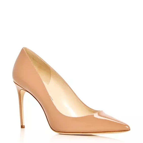 Brian Atwood Shoes - Brian Atwood Beige Patent Leather Stiletto Heel size 8